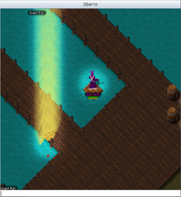 Glowing rare-loot halo on a defeated creature
