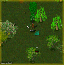 Yellow paralysis warning bars around the playfield