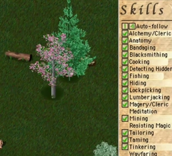 Targeting preview selecting a tree resource